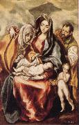 El Greco The Holy Family with St Anne and the Young St JohnBaptist oil painting